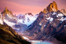 阿根廷巴塔哥尼亚的雪山