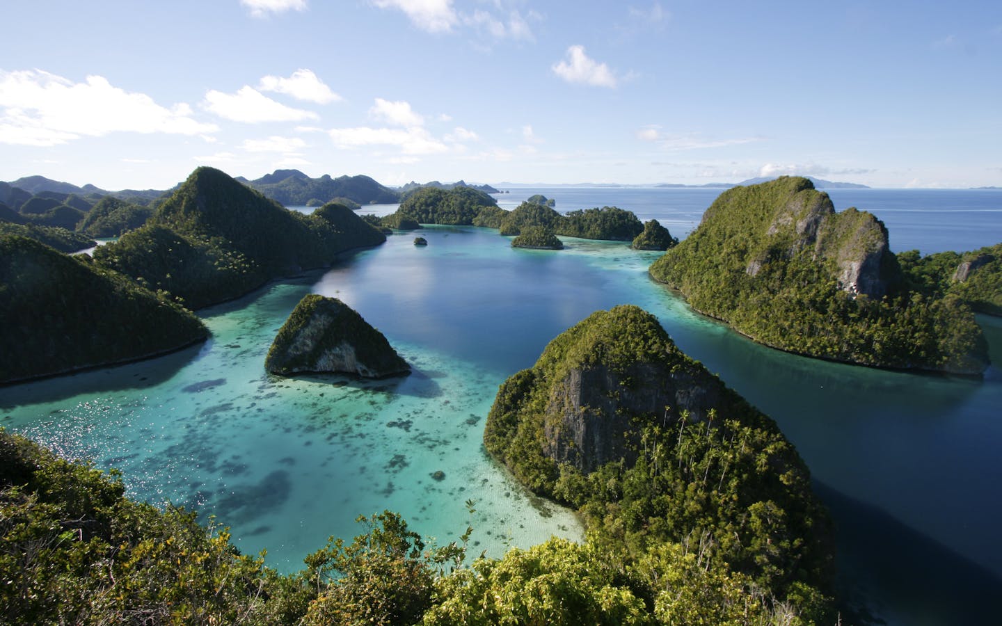 A view of Indonesia's Raja Ampat archipelago
