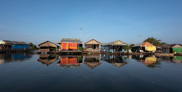 Anlung Reang floating village on Tonle Sap