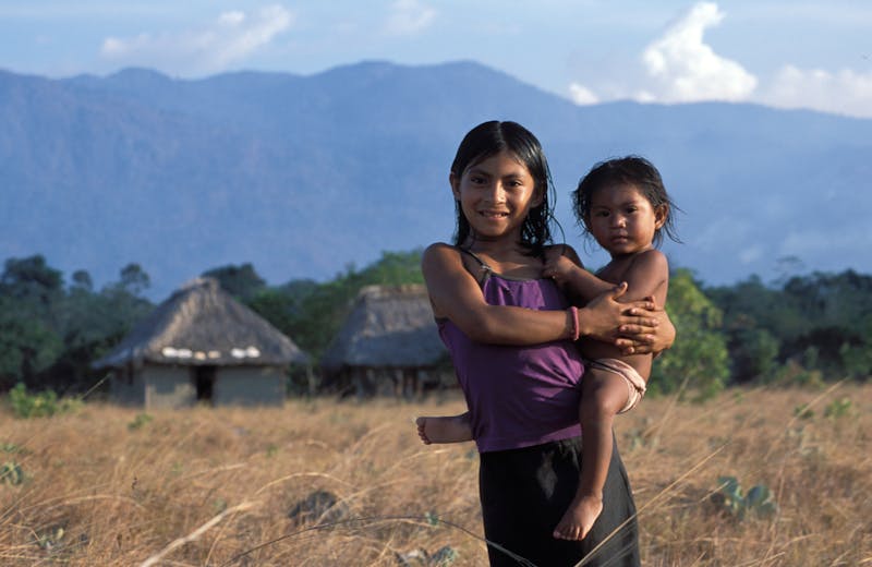 Local Wapishana Macushi children at Nappi village in the Kanuku mountains