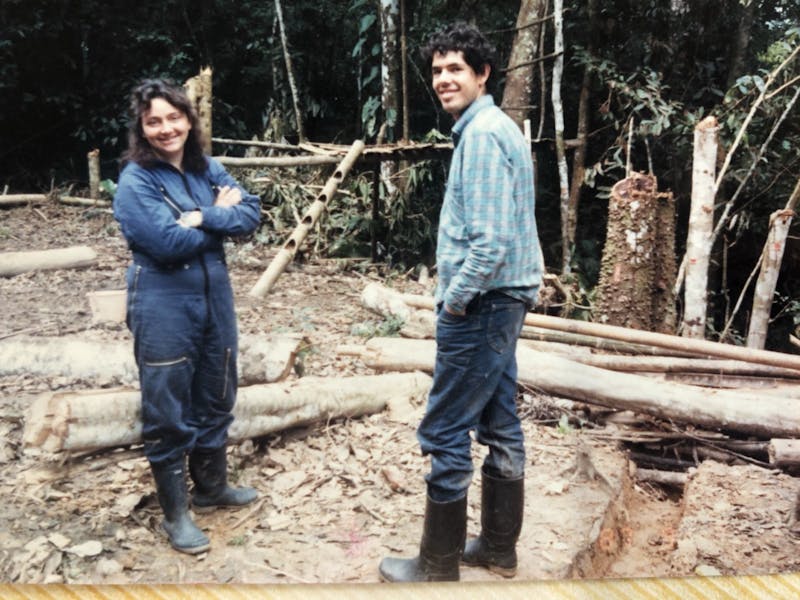 Jorge Ahumada as a student working in the Sierra de la Macarena, Colombia.