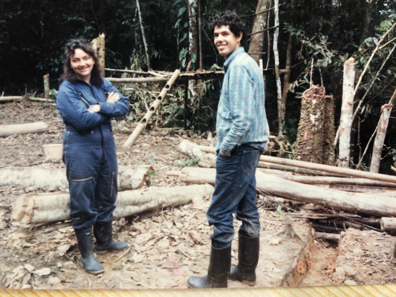 Jorge Ahumada as a student working in the Sierra de la Macarena, Colombia.