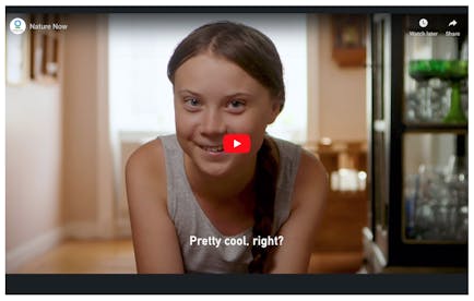 Video: "Nature Now" with Greta Thunberg